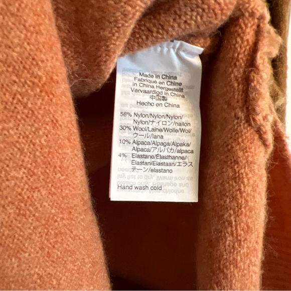 Madewell Westlake Colorblock Pullover Sweater Coziest Yarn Neutrals Gray-Small - Picture 4 of 4